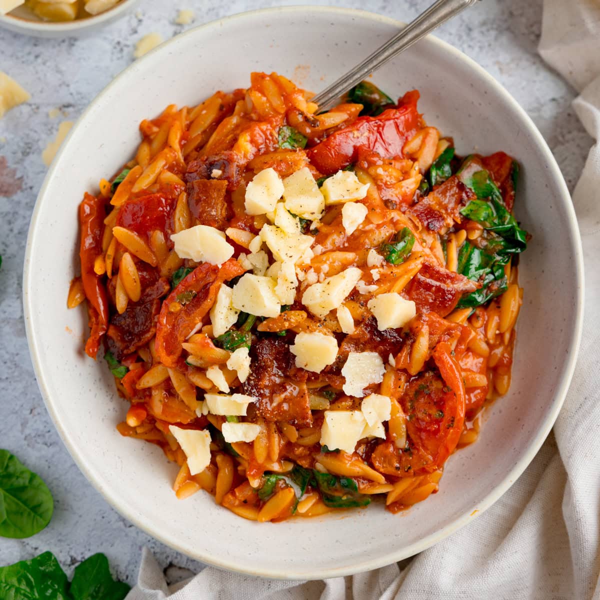 Tomato &amp; Bacon Orzo Recipe
